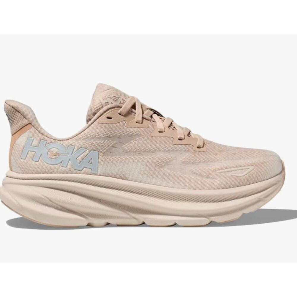 Hoka Clifton 9 - Women's Sneakers - Shifting Sand / Eggnog Size 10
